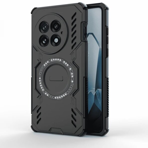 Husa MagSafe pentru OnePlus 13, Techsuit, ArmorMag, Neagra