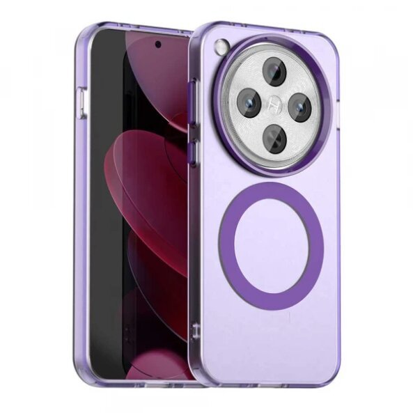 Husa MagSafe pentru Oppo Find X8 Pro, Techsuit, CandyCase, Mov