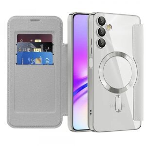 Husa MagSafe pentru Samsung Galaxy A05s A057, Techsuit, SmartMag Book, Gri