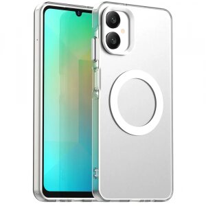 Husa MagSafe pentru Samsung Galaxy A06 A065, Techsuit, CandyCase, Alba