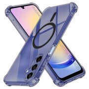 Husa MagSafe pentru Samsung Galaxy A25 A256, Techsuit, Shockproof Clear, Neagra