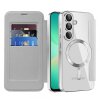 Husa MagSafe pentru Samsung Galaxy A26 A266, Techsuit, SmartMag Book, Gri