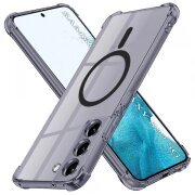 Husa MagSafe pentru Samsung Galaxy S22 5G S901, Techsuit, Shockproof Clear, Neagra