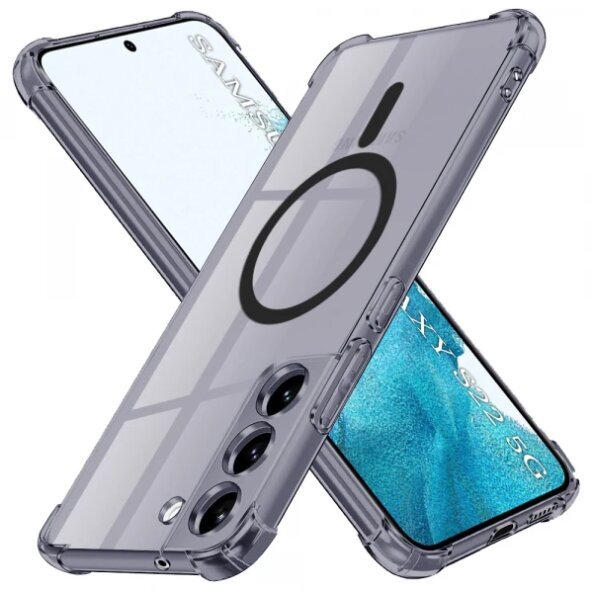 Husa MagSafe pentru Samsung Galaxy S22 5G S901, Techsuit, Shockproof Clear, Neagra