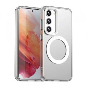 Husa MagSafe pentru Samsung Galaxy S23 S911, Techsuit, CandyCase, Alba