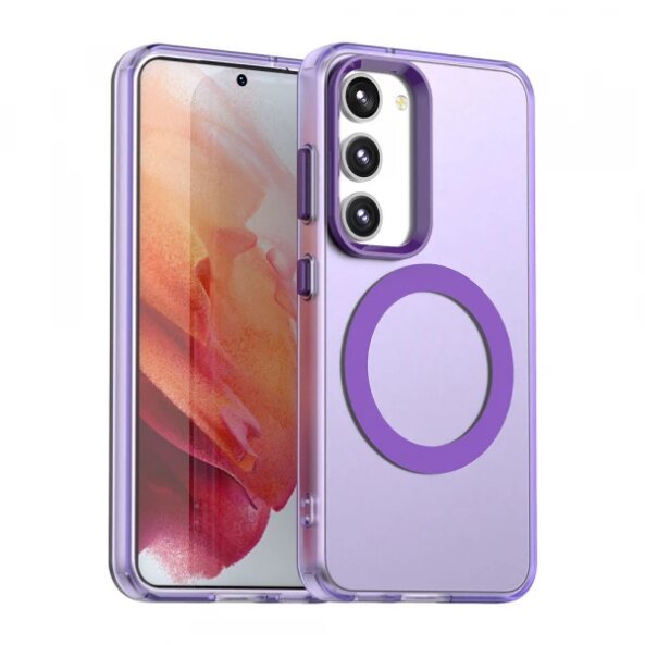 Husa MagSafe pentru Samsung Galaxy S23 S911, Techsuit, CandyCase, Mov