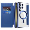 Husa MagSafe pentru Samsung Galaxy S23 Ultra S918, Techsuit, SmartMag Book, Albastra