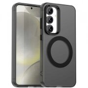 Husa MagSafe pentru Samsung Galaxy S25 S931 / S24 S921, Techsuit, CandyCase, Neagra