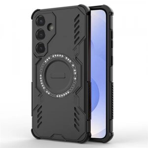 Husa MagSafe pentru Samsung Galaxy S25 S931, Techsuit, ArmorMag, Neagra