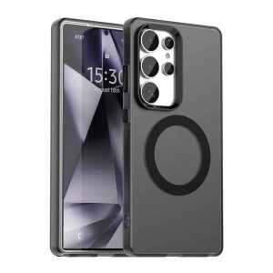 Husa MagSafe pentru Samsung Galaxy S25 Ultra S938, Techsuit, CandyCase, Neagra