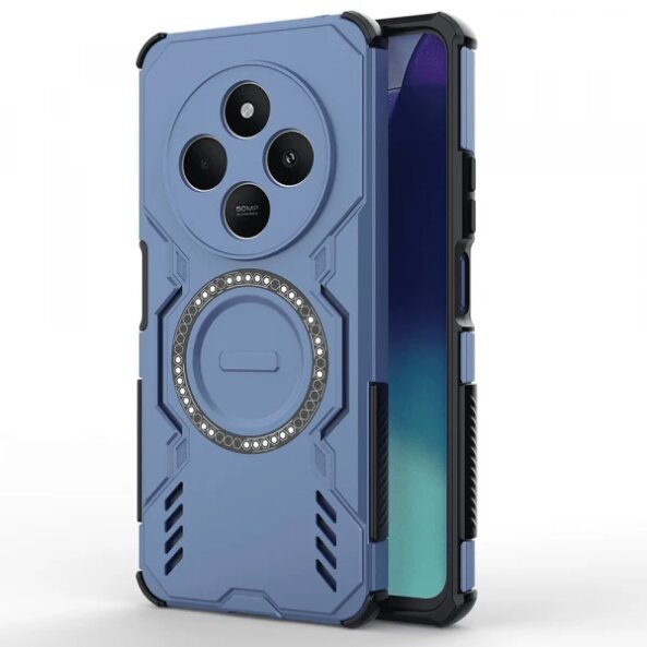 Husa MagSafe pentru Xiaomi Poco C75 / Redmi 14C, Techsuit, ArmorMag, Albastra