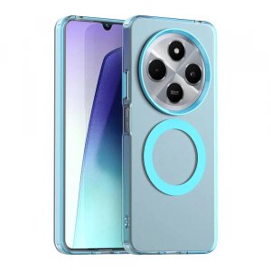 Husa MagSafe pentru Xiaomi Poco C75 / Redmi 14C, Techsuit, CandyCase, Albastra
