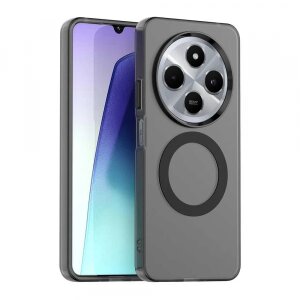 Husa MagSafe pentru Xiaomi Poco C75 / Redmi 14C, Techsuit, CandyCase, Neagra