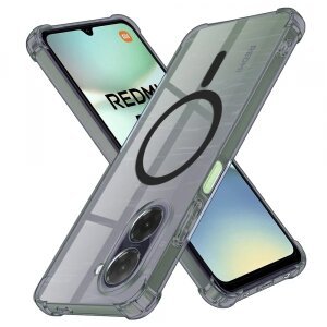 Husa MagSafe pentru Xiaomi Redmi A5 4G (Standard), Techsuit, Shockproof Clear, Neagra