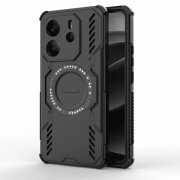 Husa MagSafe pentru Xiaomi Redmi Note 14 4G (Regional), Techsuit, ArmorMag, Neagra