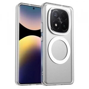 Husa MagSafe pentru Xiaomi Redmi Note 14 Pro+ 5G, Techsuit, CandyCase, Alba