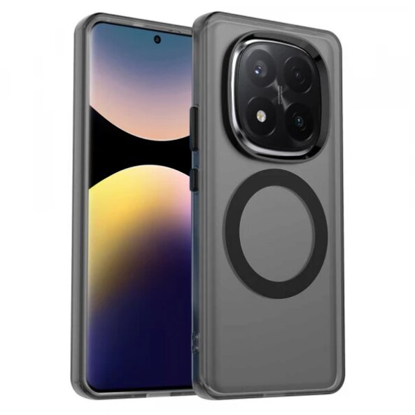 Husa MagSafe pentru Xiaomi Redmi Note 14 Pro+ 5G, Techsuit, CandyCase, Neagra