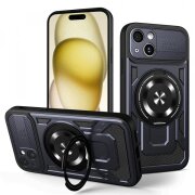Husa pentru Apple iPhone 15 Plus, Techsuit, RuggedCam, Albastra