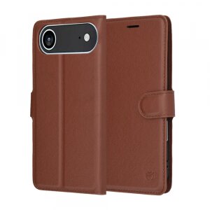 Husa pentru Apple iPhone 17 Air, Techsuit, Leather Folio, Maro