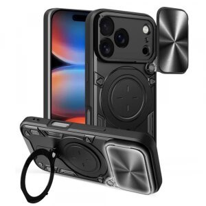 Husa pentru Apple iPhone 17 Pro Max, Techsuit, CamGuard Pro, Neagra