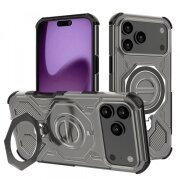 Husa pentru Apple iPhone 17 Pro Max, Techsuit, Carbon Shield Pro, Neagra Deschis