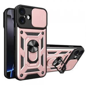 Husa pentru Apple iPhone 17, Techsuit, CamShield, Roz