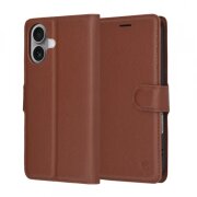 Husa pentru Apple iPhone 17, Techsuit, Leather Folio, Maro