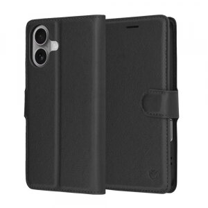 Husa pentru Apple iPhone 17, Techsuit, Leather Folio, Neagra