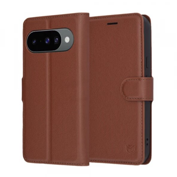 Husa pentru Google Pixel 10 Pro / 10, Techsuit, Leather Folio, Maro