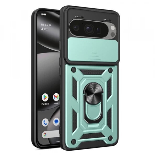 Husa pentru Google Pixel 10 Pro XL, Techsuit, CamShield, Verde