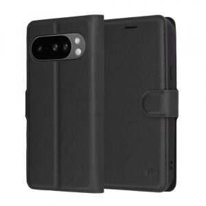 Husa pentru Google Pixel 10 Pro XL, Techsuit, Leather Folio, Neagra
