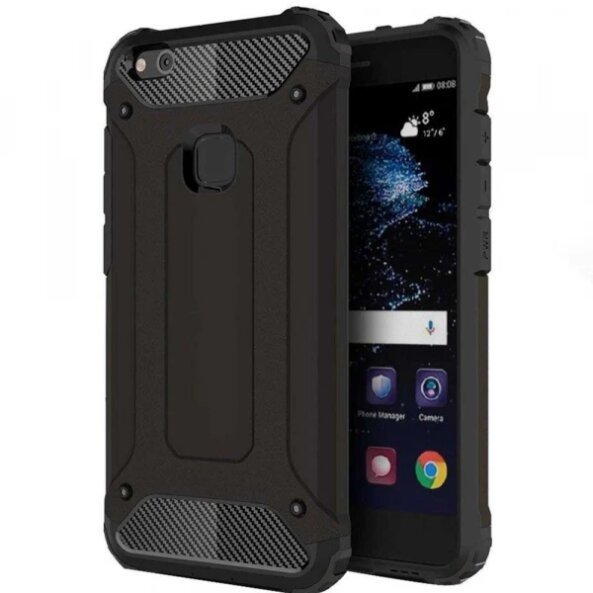 Husa pentru Huawei P10 Lite, Techsuit, Hybrid Armor, Neagra