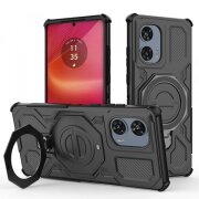 Husa pentru Motorola Edge 50 Fusion, Techsuit, Carbon Shield Pro, Neagra