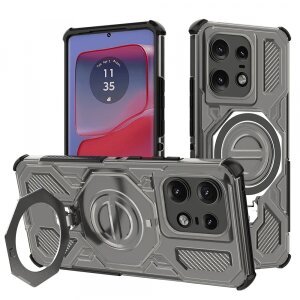 Husa pentru Motorola Edge 50 Pro, Techsuit, Carbon Shield Pro, Neagra Deschis