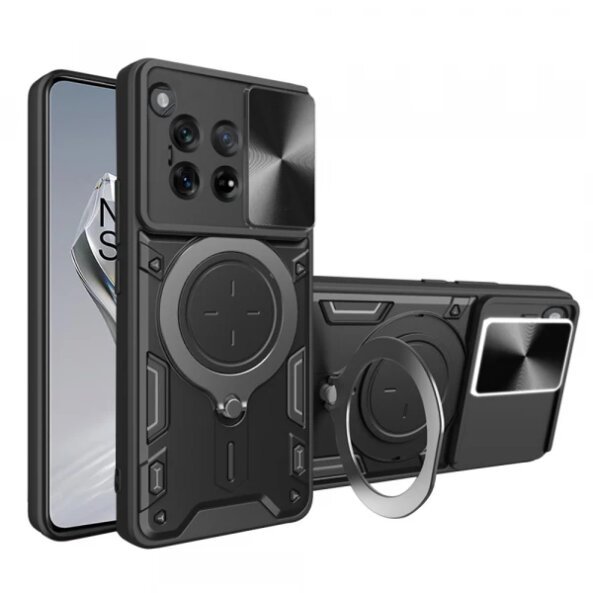 Husa pentru OnePlus 12, Techsuit, CamGuard Pro, Neagra