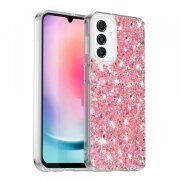 Husa pentru Samsung Galaxy A16 5G A166 / A16 4G A165, Techsuit, Sparkly Glitter, Roz