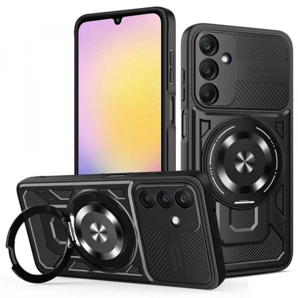 Husa pentru Samsung Galaxy A25 A256, Techsuit, RuggedCam, Neagra