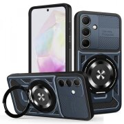 Husa pentru Samsung Galaxy A35 5G A356, Techsuit, RuggedCam, Albastra