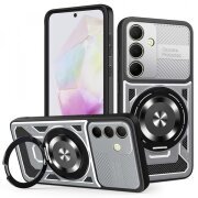 Husa pentru Samsung Galaxy A35 5G A356, Techsuit, RuggedCam, Gri