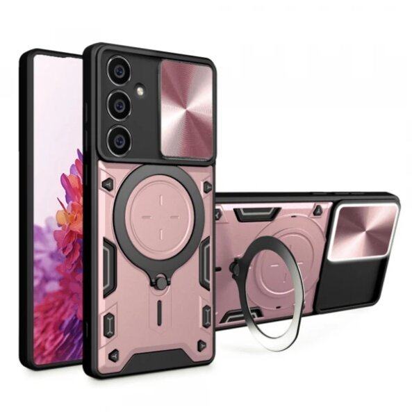 Husa pentru Samsung Galaxy A54 A546, Techsuit, CamGuard Pro, Roz Aurie