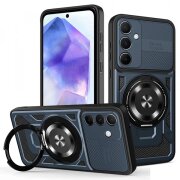 Husa pentru Samsung Galaxy A55 5G A556, Techsuit, RuggedCam, Albastra