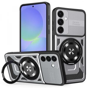 Husa pentru Samsung Galaxy A56 A566 / A36 A366, Techsuit, RuggedCam, Gri