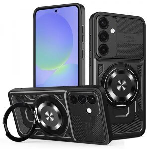 Husa pentru Samsung Galaxy A56 A566 / A36 A366, Techsuit, RuggedCam, Neagra