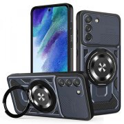 Husa pentru Samsung Galaxy S21 FE 5G G990, Techsuit, RuggedCam, Albastra