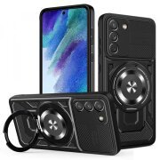 Husa pentru Samsung Galaxy S21 FE 5G G990, Techsuit, RuggedCam, Neagra
