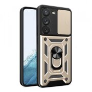 Husa pentru Samsung Galaxy S22 5G S901, Techsuit, CamShield, Aurie