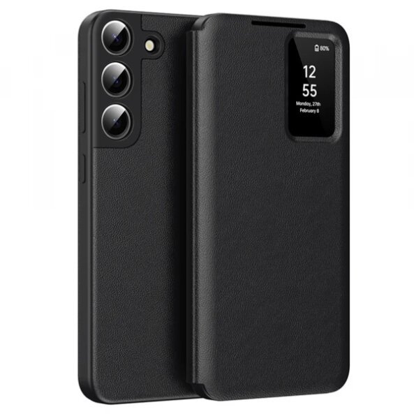 Husa pentru Samsung Galaxy S22 5G S901, Techsuit, SmartView, Neagra