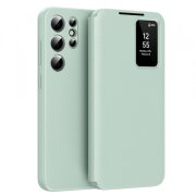 Husa pentru Samsung Galaxy S22 Ultra 5G S908, Techsuit, SmartView, Verde