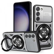 Husa pentru Samsung Galaxy S23 S911, Techsuit, RuggedCam, Gri