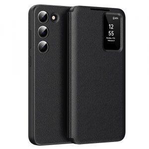 Husa pentru Samsung Galaxy S23 S911, Techsuit, SmartView, Neagra